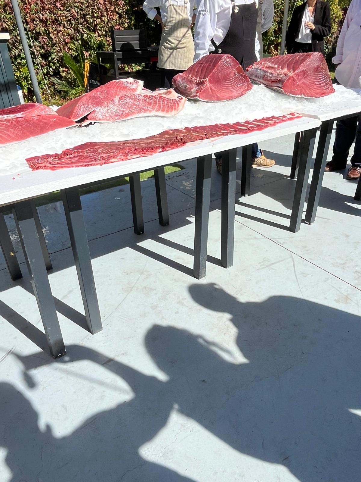 Despiece del atún de 317 kilos