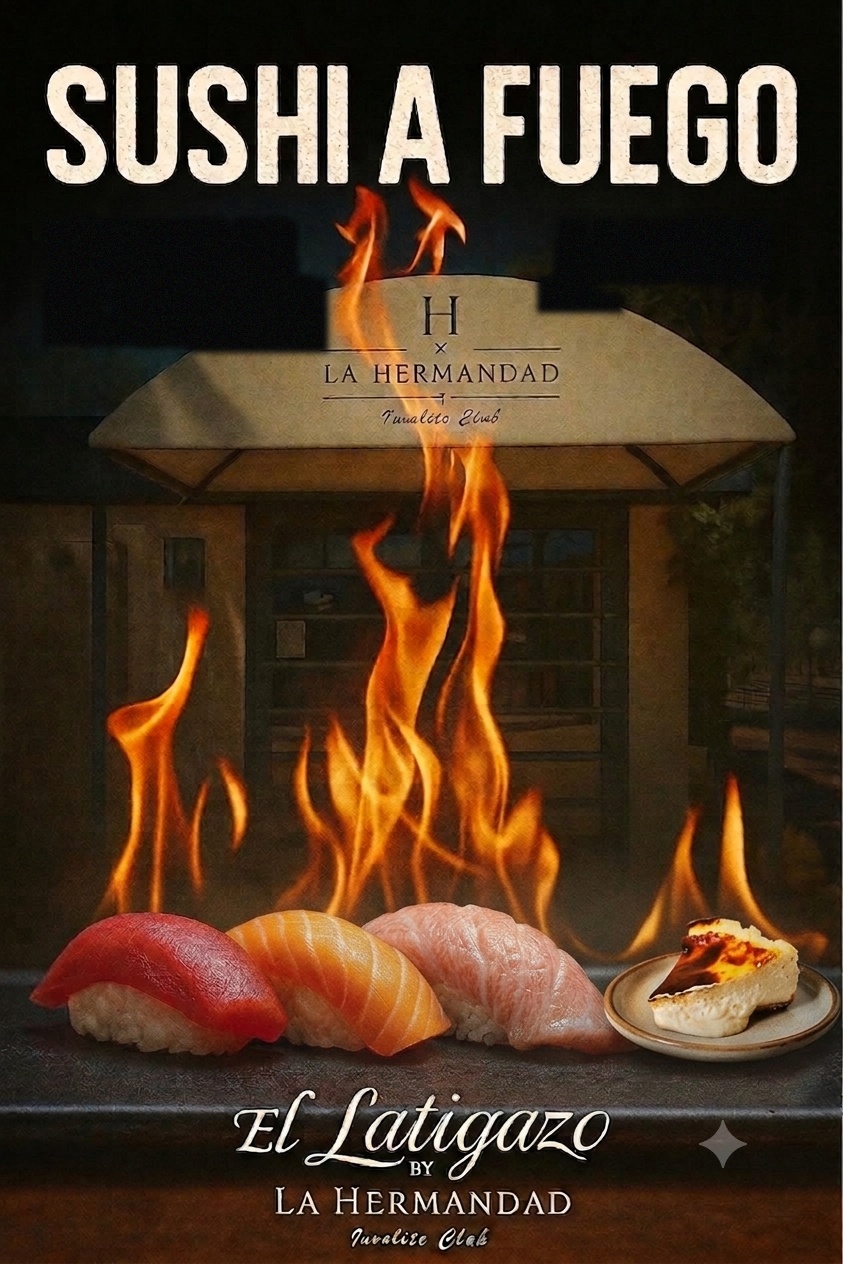 Cartel Sushi a fuego